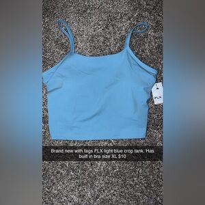 FLX Sky Blue Women's Crop Top